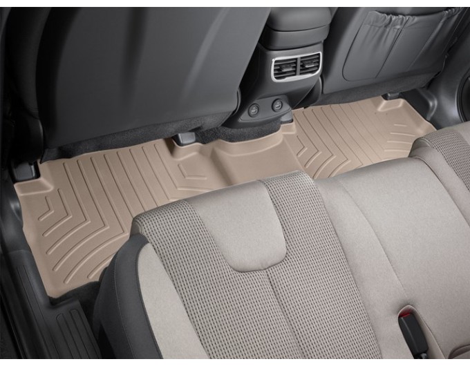 Коврики WeatherTech Beige для Hyundai Santa Fe (mkIV)(not hybrid)(2 row) 2020→, цена: 4 863 грн.