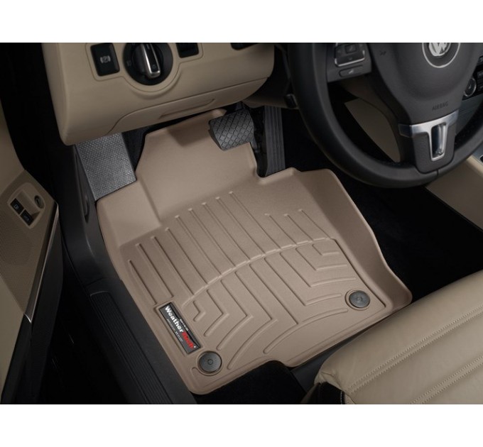 Коврики Weathertech Beige для Volkswagen Passat / Passat CC (B6-B7)(4 post fixings) 2007-2015 automatic, ціна: 9 948 грн.