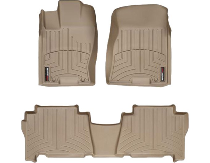Коврики WeatherTech Beige для Kia Mohave/Borrego (mkI)(1-2 row) 2008-2018, цена: 11 488 грн.