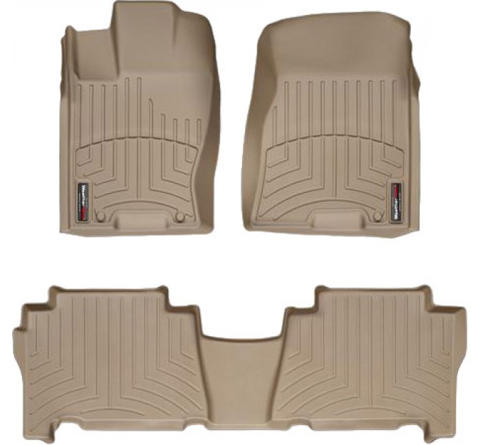 Коврики Weathertech Beige для Kia Mohave/Borrego (mkI)(1-2 row) 2008-2018, ціна: 10 779 грн.