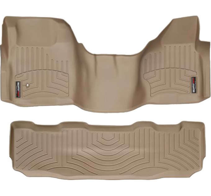 Коврики WeatherTech Beige для Ford Super Duty (mkII)(double cab)(no 4x4 shifter)(1 row - 1pc.) 2008-2010 automatic, цена: 12 440 грн.