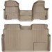 Коврики WeatherTech Beige для Ford F-150 (mkXI)(double cab)(no 4x4 shifter)(1 row - 1pc.)(no console)(with air vents to 2 row)(2 fixing posts) 2010-2014, цена: 14 718 грн.
