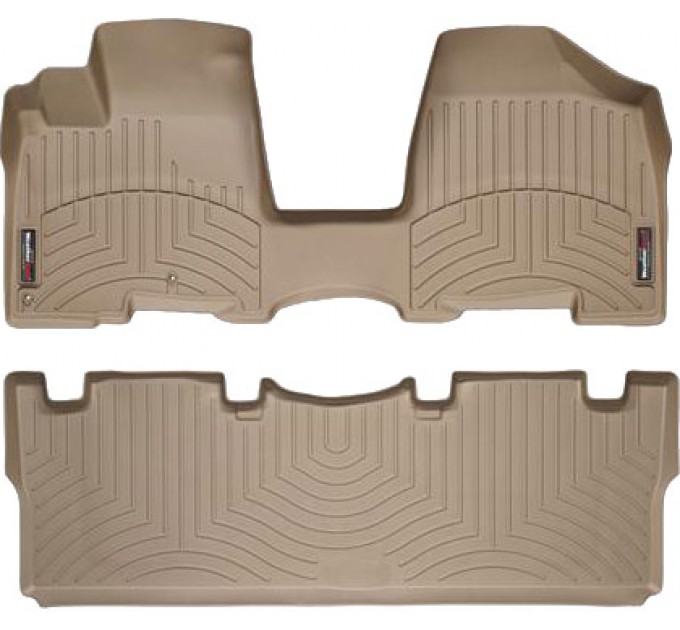 Коврики WeatherTech Beige для Toyota Sienna (mkII)(1-2 row)(1 row 1pcs.) 2003-2009, цена: 12 648 грн.