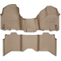 Коврики WeatherTech Beige для Dodge Ram (mkIV)(crew cab)(1 fixing hook)(no 4x4 shifter)(with Armrest Console)(no PTO Kit) 2009-2012, цена: 15 686 грн.