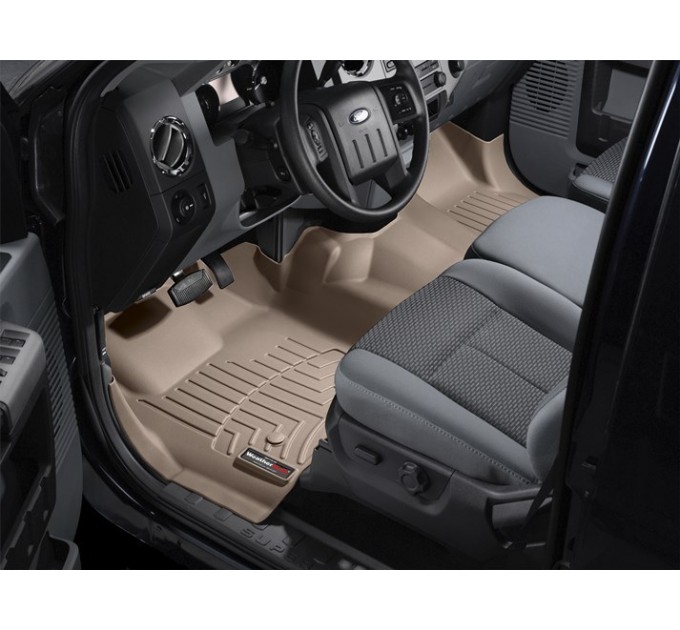 Коврики WeatherTech Beige для Ford Super Duty (mkIII)(double cab)(no 4x4 shifter)(1 row - 1pc.)(no dead pedal) 2011-2012 automatic, цена: 14 302 грн.