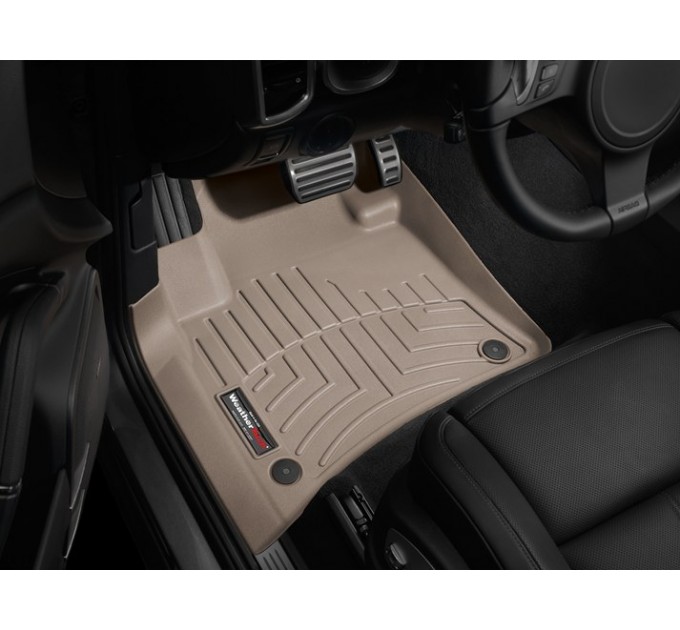 Коврики Weathertech Beige для Volkswagen Touareg; Porsche Cayenne (mkII)(4 zone climate) 2013-2018, ціна: 10 986 грн.