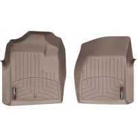 Коврик Weathertech Beige для Chevrolet Silverado (single cab)(mkII)(no 4x4 shifter)(1 row bucket) 2007-2014