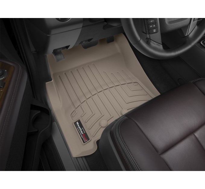 Коврики WeatherTech Beige для Ford Expedition; Lincoln Navigator (mkIII)(1-2-3 row)(2 row bucket seats) 2011-2017, цена: 12 640 грн.