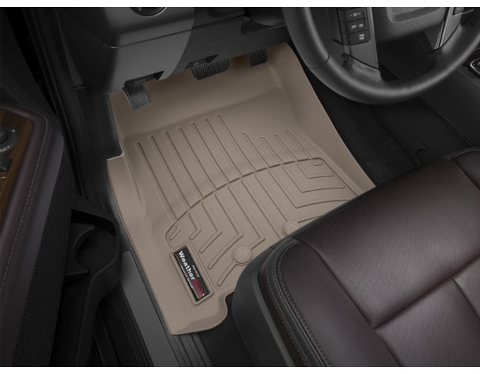Коврики Weathertech Beige для Ford Expedition / Expedition EL; Lincoln Navigator / Navigator L (mkIII)(1 row) 2011-2017, ціна: 6 625 грн.