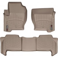 Коврики Weathertech Beige для Land Rover Range Rover Sport (mkI)(2 fixing hooks) 2008-2013