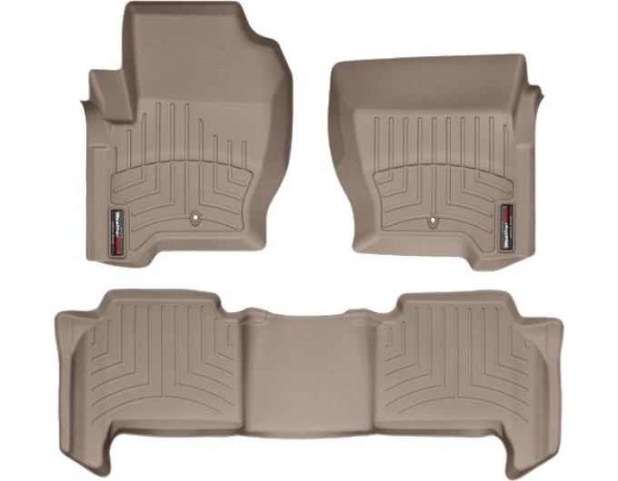 Коврики Weathertech Beige для Land Rover Range Rover Sport (mkI)(2 fixing hooks) 2008-2013, ціна: 11 709 грн.