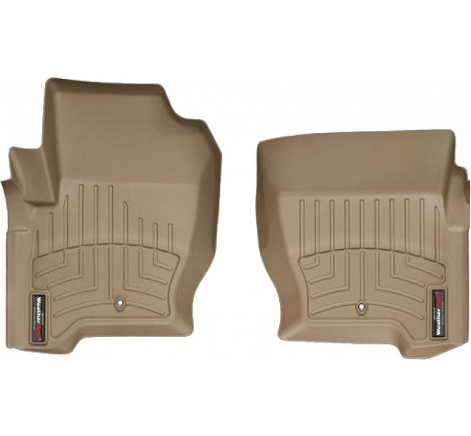 Коврики Weathertech Beige для Land Rover Discovery (mkIII-mkIV); Range Rover Sport (mkI)(2 fixing hooks)(1 row) 2008-2016, ціна: 6 216 грн.