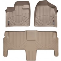 Коврики WeatherTech Beige для Chrysler Grand Voyager (mkV); Volkswagen Routan (mkI)(with super console)(2 row luxury bucket seats)(1-2 row) 2011-2016