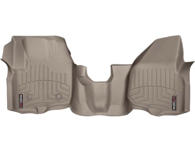 Коврики Weathertech Beige для Ford Super Duty (extended & double cab)(mkIII)(no 4x4 shifter)(raised dead pedal)(1 pc.)(1 row) 2012-2016 automatic, ціна: 8 397 грн.