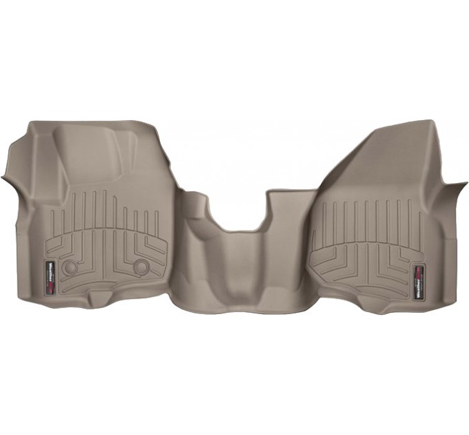 Коврики WeatherTech Beige для Ford Super Duty (mkIII)(extended & double cab)(no 4x4 shifter)(raised dead pedal)(1 pc.)(1 row) 2012-2016 automatic, цена: 7 878 грн.