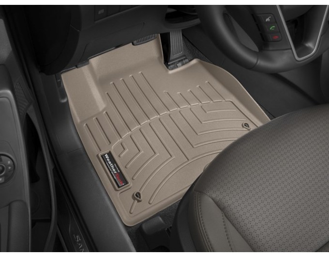 Коврики WeatherTech Beige для Hyundai Santa Fe (mkIII) / Grand Santa Fe (mkIII)(1 row) 2012-2018 (USA), цена: 7 167 грн.