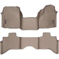 Коврики WeatherTech Beige для Dodge Ram (mkIV)(quad cab)(4 fixing hooks)(no 4x4 shifter)(with Armrest Console) 2012-2018, цена: 15 686 грн.