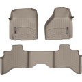Коврики WeatherTech Beige для Dodge Ram (mkIV)(quad cab)(4 fixing hooks)(with Full Lenght Console) 2012-2018, цена: 13 915 грн.