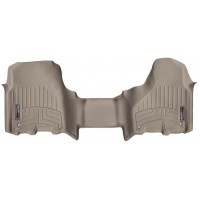 Коврики Weathertech Beige для Dodge Ram (crew cab)(mkIV)(4 fixing hooks)(no 4x4 shifter)(with Armrest Console)(1 row) 2012-2018