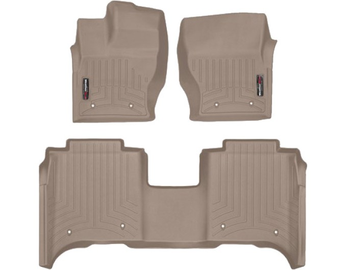 Коврики WeatherTech Beige для Land Rover Range Rover (mkIV)(long)(no console on 2 row) 2014-2017, цена: 11 826 грн.