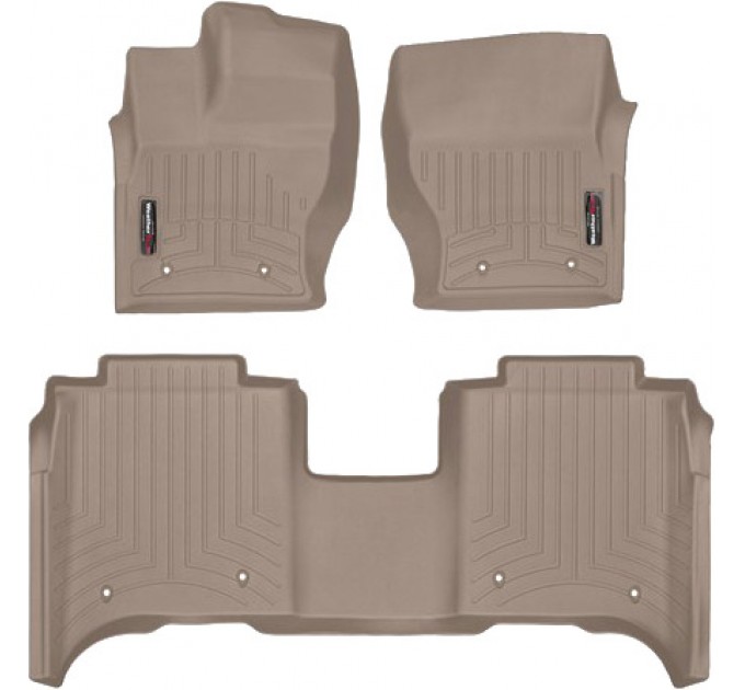 Коврики WeatherTech Beige для Land Rover Range Rover (mkIV)(long)(no console on 2 row) 2014-2017, цена: 10 849 грн.