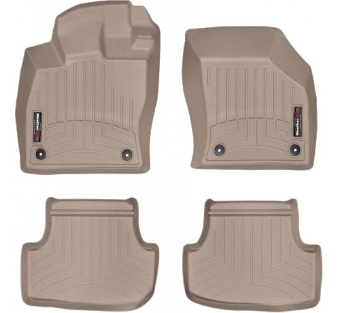 Коврики WeatherTech Beige для Audi A3/S3/RS3 (mkIII)(5 door hatch & sedan); Volkswagen Golf (mkVII); Seat Leon (mkIII)(5 door) 2012-2020, цена: 9 948 грн.