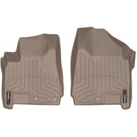 Коврики Weathertech Beige для Cadillac SRX (mkII)(3 big fixings)(1 row) 2012-2016