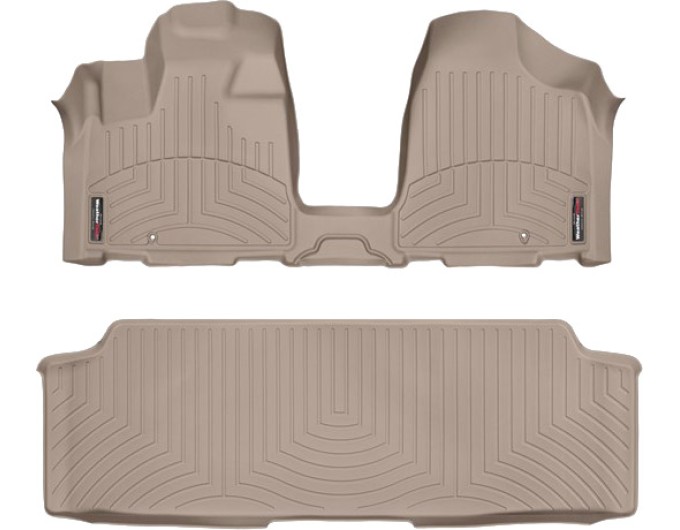 Коврики Weathertech Beige для Dodge Grand Caravan (mkV)(1-2 row)(no console)(2 row bench)(no Stow & Go or Swivel & Go seats) 2012→, ціна: 13 480 грн.