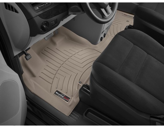Коврики Weathertech Beige для Dodge Grand Caravan (mkV)(1-2 row)(no console)(2 row bench)(no Stow & Go or Swivel & Go seats) 2012→, ціна: 13 480 грн.