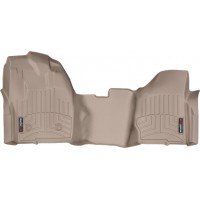 Коврики WeatherTech Beige для Ford Super Duty (mkIII)(single cab)(no 4x4 shifter)(raised dead pedal)(1 pc.)(1 row) 2012-2016 automatic