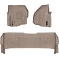 Коврики Weathertech Beige для Ford Super Duty (double cab)(mkIII)(with 4x4 shifter)(raised dead pedal) 2012-2016 automatic, ціна: 13 472 грн.