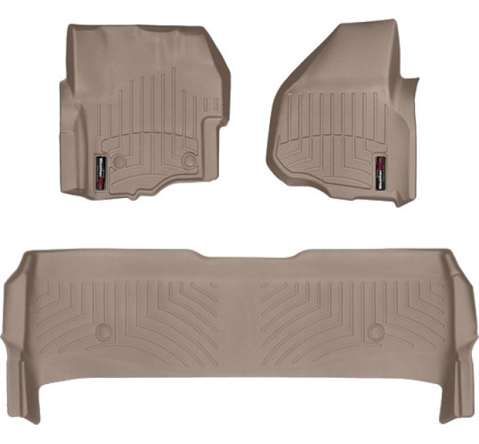 Коврики Weathertech Beige для Ford Super Duty (double cab)(mkIII)(with 4x4 shifter)(raised dead pedal) 2012-2016 automatic, ціна: 12 640 грн.