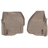 Коврики Weathertech Beige для Ford Super Duty (extended & double cab)(mkIII)(with 4x4 shifter)(raised dead pedal)(1 row) 2012-2016 automatic, ціна: 6 216 грн.
