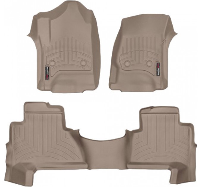 Коврики Weathertech Beige для Cadillac Escalade (mkIV)(1-2 row) 2015→, ціна: 10 779 грн.