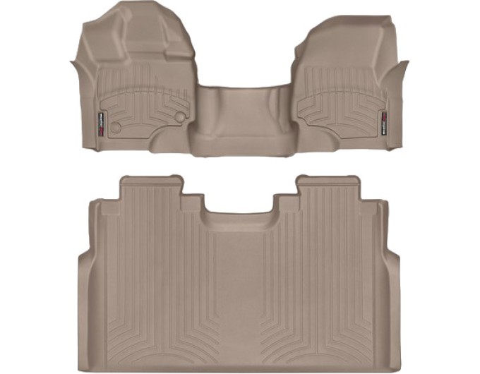 Коврики WeatherTech Beige для Ford F-150 (mkXII)(double cab)(1 row - 1pc.)(1 row bench seats) 2015→, цена: 15 243 грн.