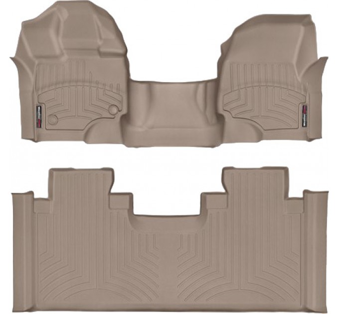 Коврики WeatherTech Beige для Ford F-150 (mkXII)(extended cab)(1 row - 1pc.)(1 row bench seats) 2015→, цена: 14 302 грн.