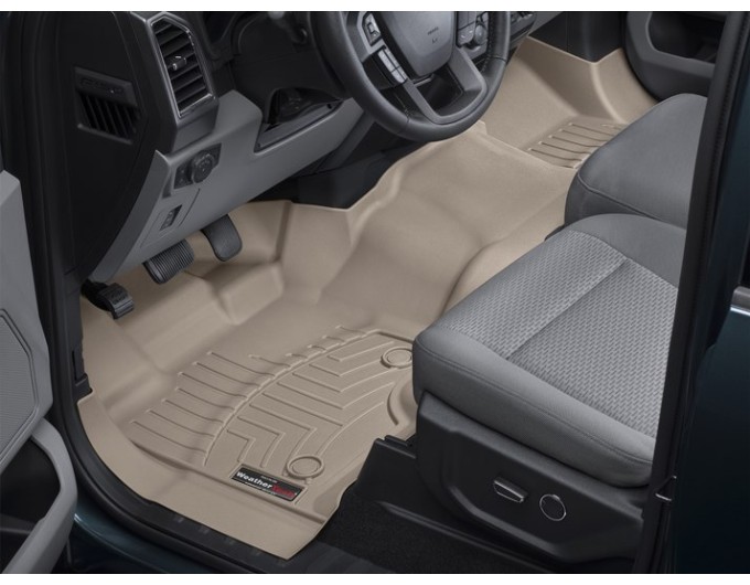 Коврики WeatherTech Beige для Ford F-150 (mkXII)(extended cab)(1 row - 1pc.)(1 row bench seats) 2015→, цена: 15 243 грн.