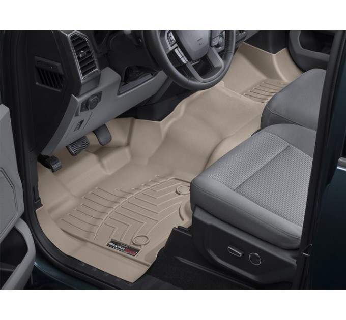 Коврики WeatherTech Beige для Ford F-150 (mkXII)(extended cab)(1 row - 1pc.)(1 row bench seats) 2015→, цена: 14 302 грн.