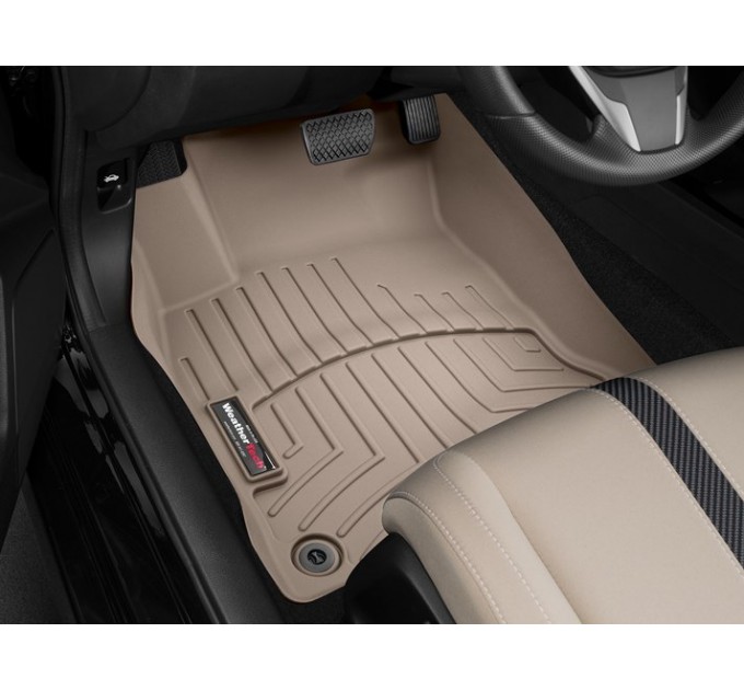 Коврики WeatherTech Beige для Honda Civic (mkX)(sedan & hatch)(1 row) 2015-2021, цена: 6 216 грн.