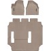 Коврики WeatherTech Beige для Chrysler Pacifica (mkII)(not hybrid)(2 row - 2 seat bench)(1-2-3 row) 2016-2020, цена: 12 640 грн.