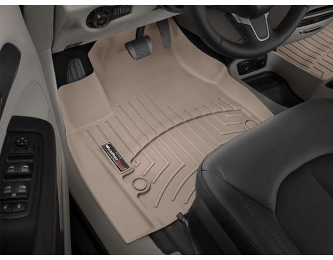 Коврики WeatherTech Beige для Chrysler Pacifica (mkII)(Touring Trim)(1 row) 2016→, цена: 6 625 грн.