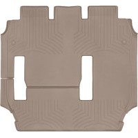 Коврики WeatherTech Beige для Chrysler Pacifica (mkII)(not hybrid)(2 row - 2 seat bench)(2-3 row) 2016-2020