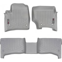 Коврики WeatherTech Grey для Volkswagen Touareg (mkI); Porsche Cayenne (mkI)(4 oval fixings) 2002-2008