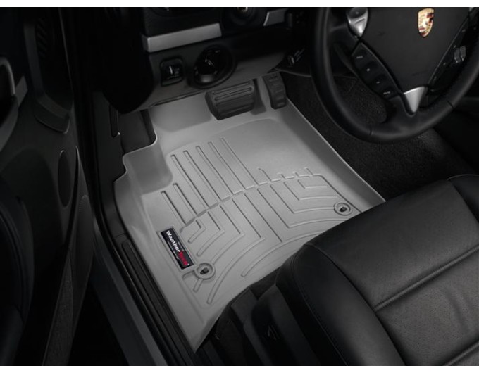 Коврики WeatherTech Grey для Volkswagen Touareg (mkI); Porsche Cayenne (mkI)(4 oval fixings) 2002-2008, цена: 12 666 грн.
