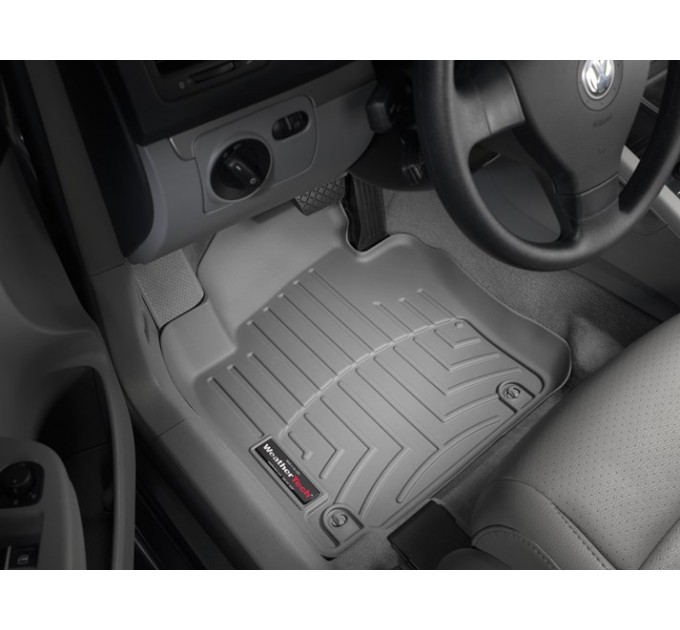 Коврики Weathertech Grey для Volkswagen Golf (mkV-mkVI) / Jetta (mkV) / Eos (mkI); Skoda Octavia (mkII)(4 oval fixings)(1 row) 2003-2012 automatic, ціна: 6 216 грн.