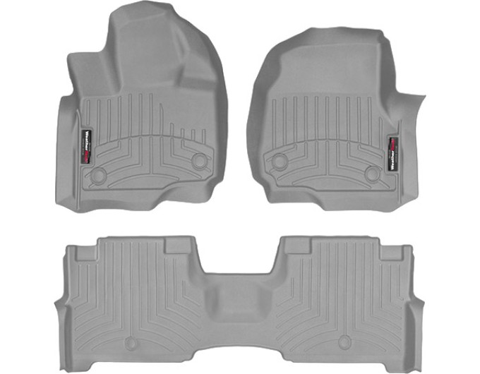 Коврики WeatherTech Grey для Lincoln Navigator / Navigator L (mkIV)(1-2 row)(2 row bucket with console) 2018-2020, цена: 11 709 грн.