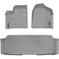 Коврики Weathertech Grey для Dodge Grand Caravan (mkV)(1-2 row)(2 row bench)(no Stow & Go or Swivel & Go seats) 2008-2011