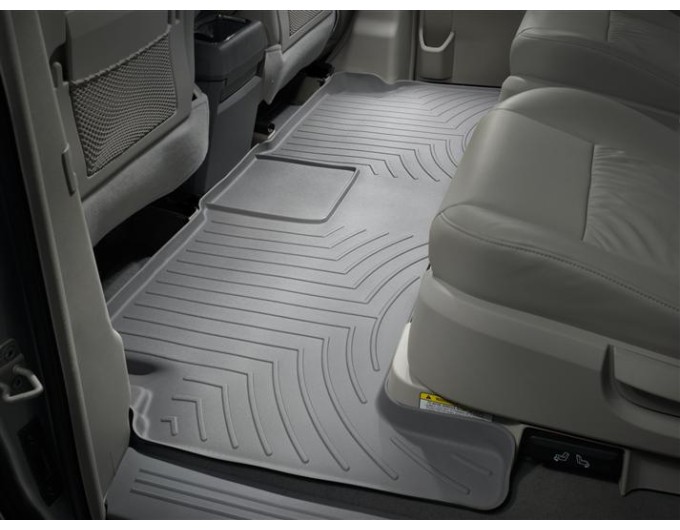 Коврики Weathertech Grey для Chrysler Town & Country (mkV); Volkswagen Routan (mkI)(1-2 row)(with super console)(2 row luxury bucket seats) 2011-2016, ціна: 11 709 грн.