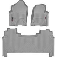 Коврики WeatherTech Grey для Dodge Ram (mkV)(crew cab)(1 row bucket seats)(with storage under 2 row) 2019→