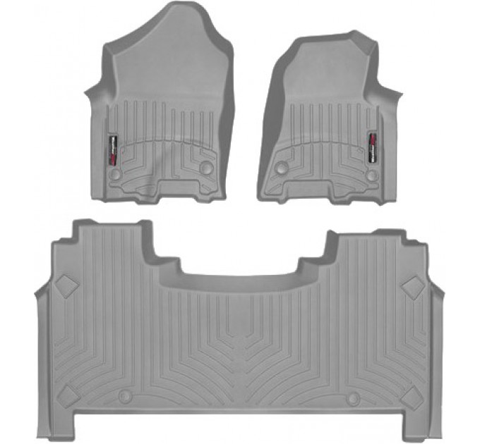Коврики WeatherTech Grey для Dodge Ram (mkV)(crew cab)(1 row bucket seats)(with storage under 2 row) 2019→, цена: 13 056 грн.
